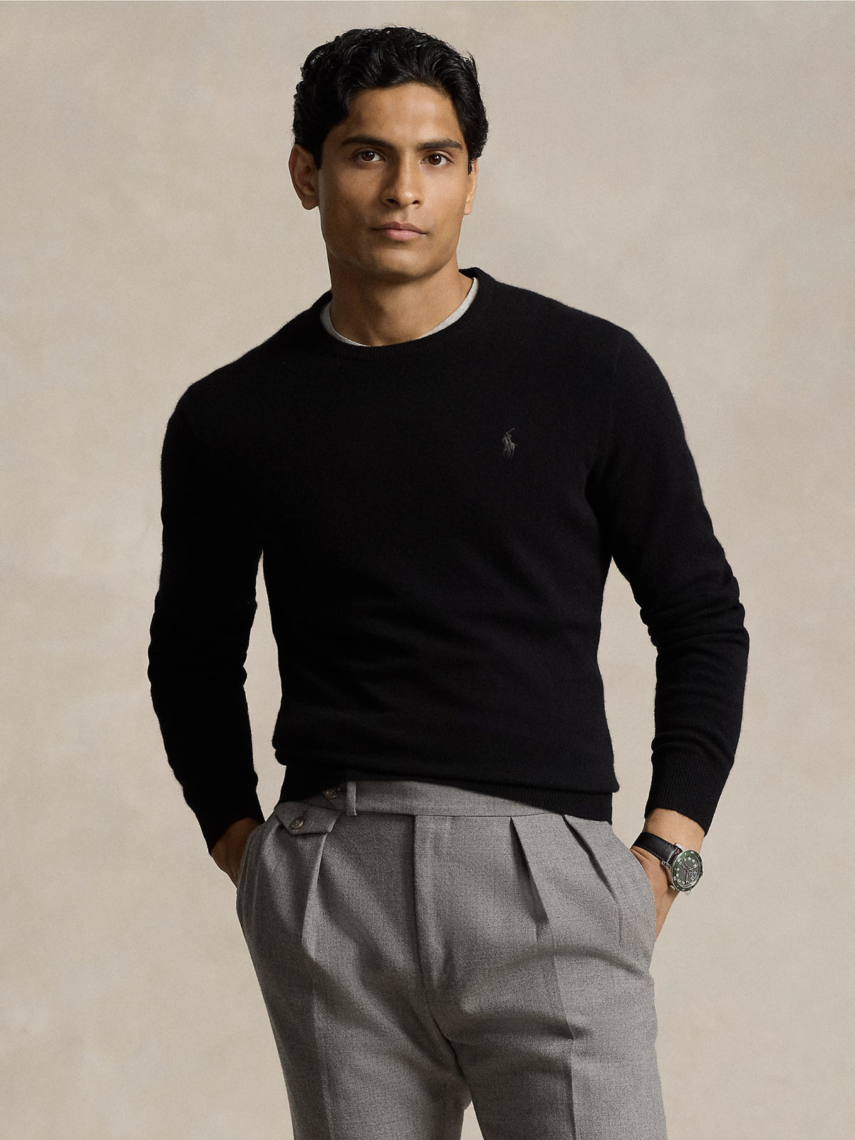 2026 New Arrival Maglia Girocollo in Lana Nero