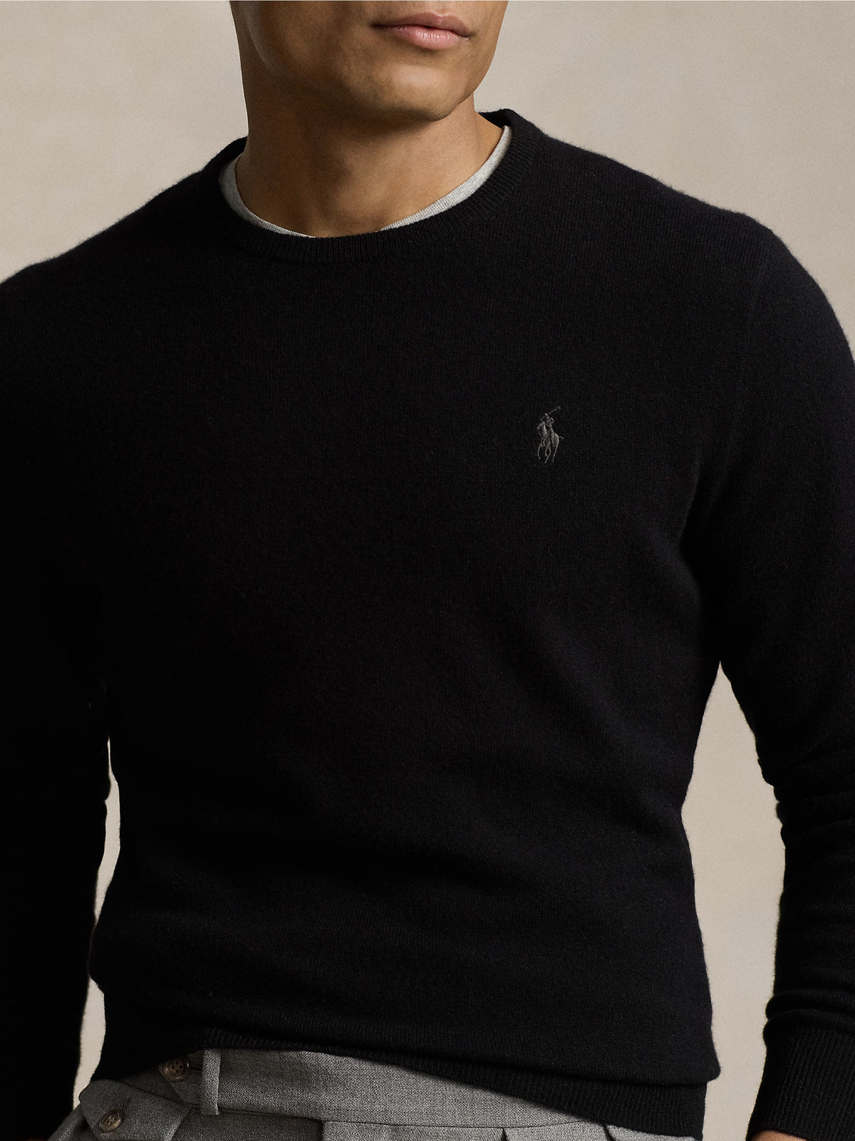 2026 New Arrival Maglia Girocollo in Lana Nero