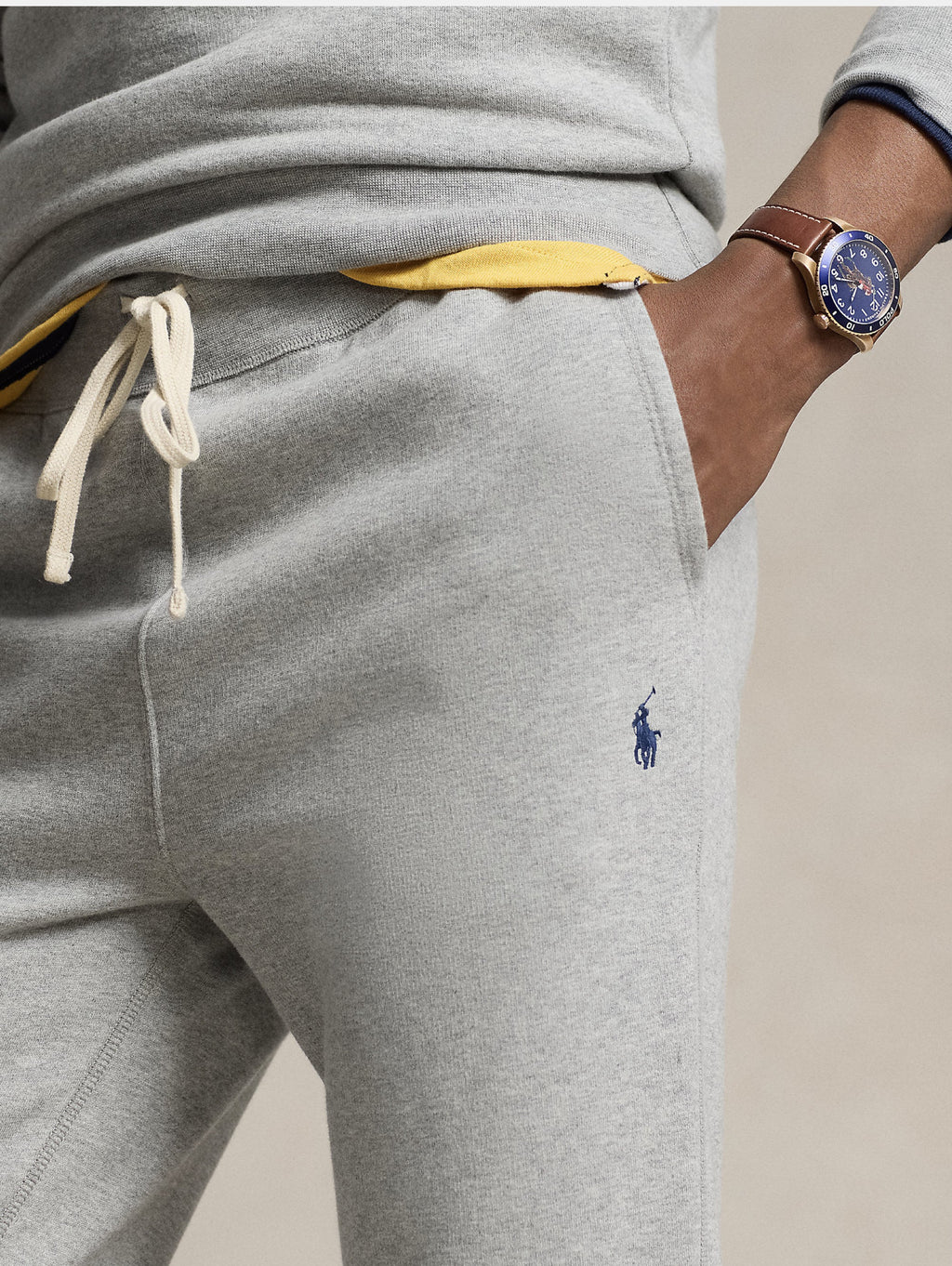 2026 New Arrival Pantaloni Joggers in Misto Cotone Grigio