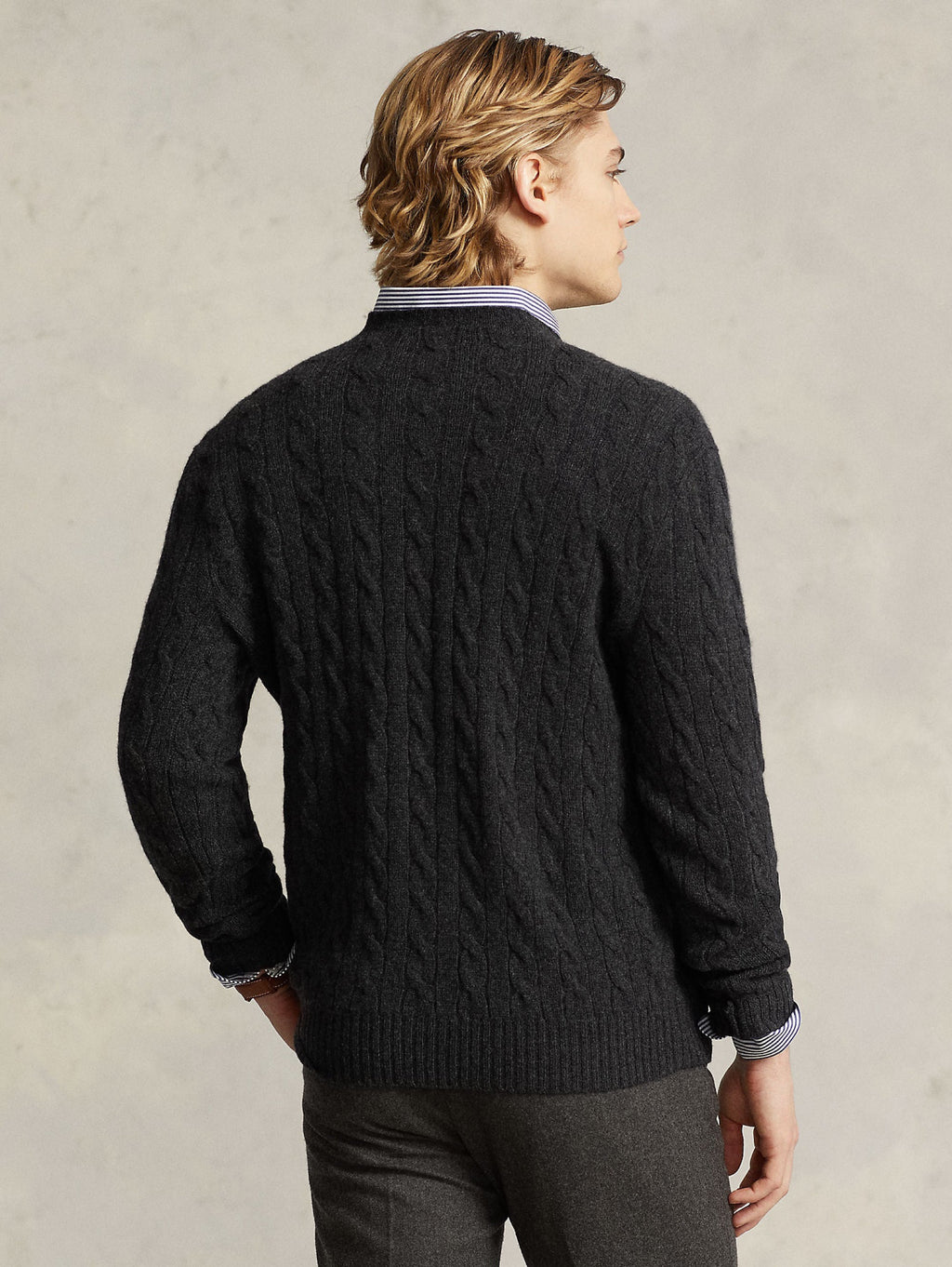 2026 New Arrival Maglia a Trecce Grigio Scuro