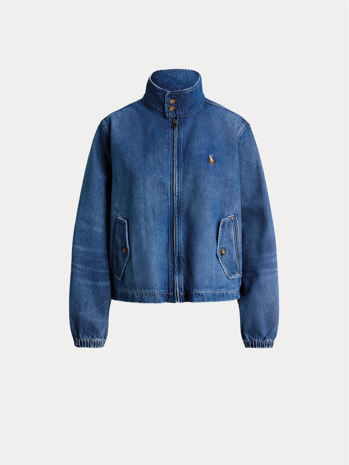 2026 New Arrival Giacca in Denim con Lavaggio Medio Blu
