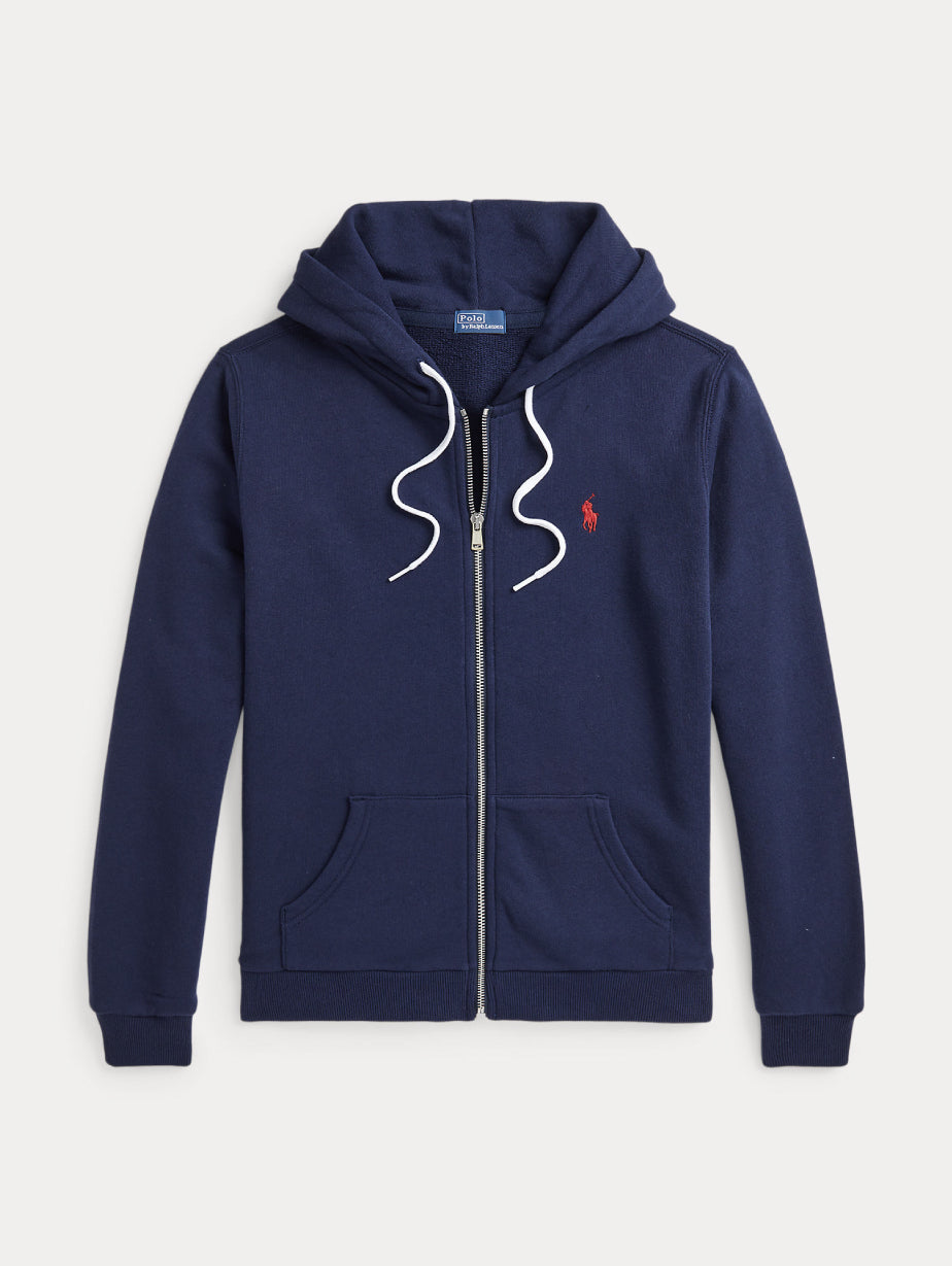 2026 New Arrival Felpa con Cappuccio in Cotone Loopback Blu