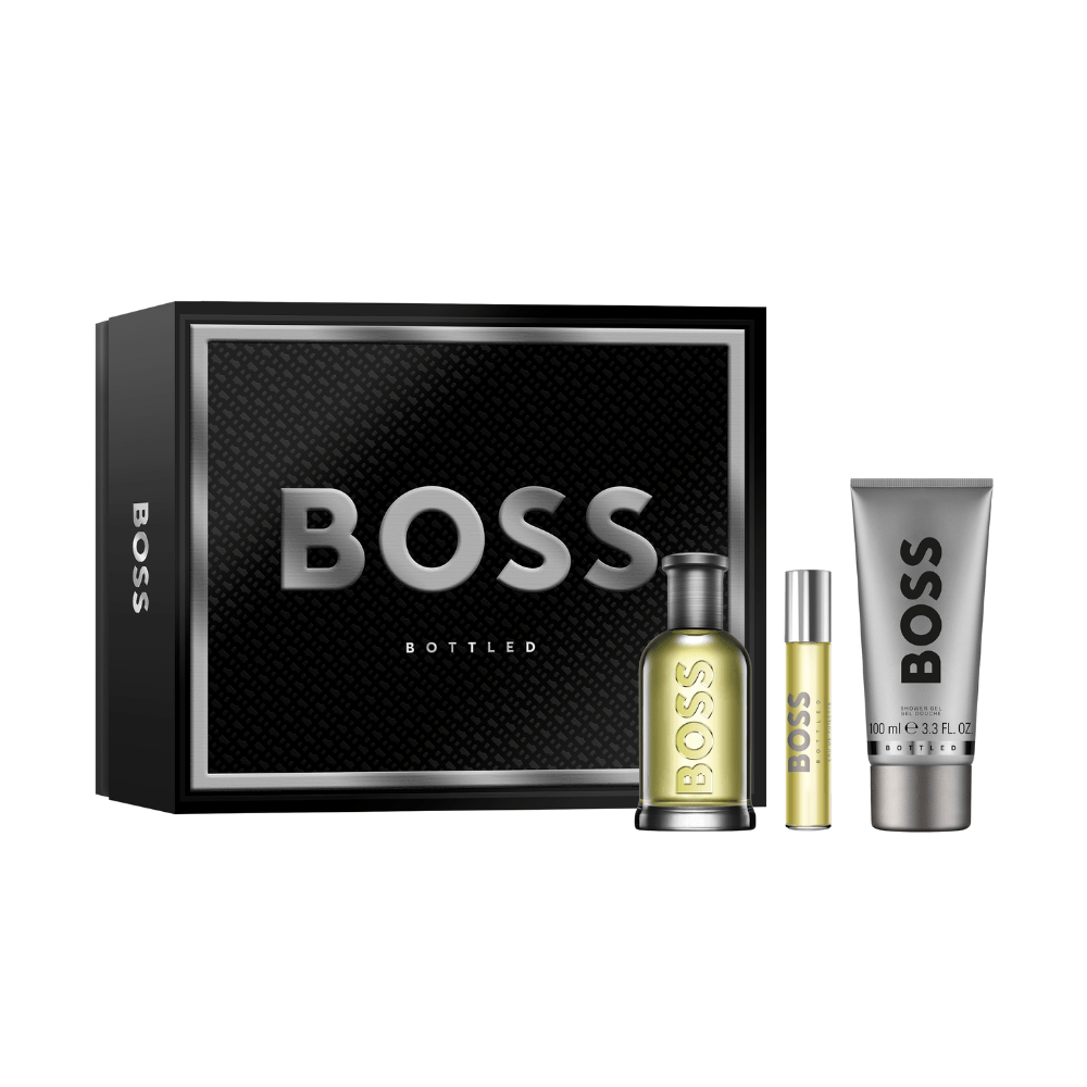 2026 New Arrival Hugo Boss Bottled Men's Aftershave Gift Set (100ml EDT + 100ml Shower Gel + 10ml EDT)