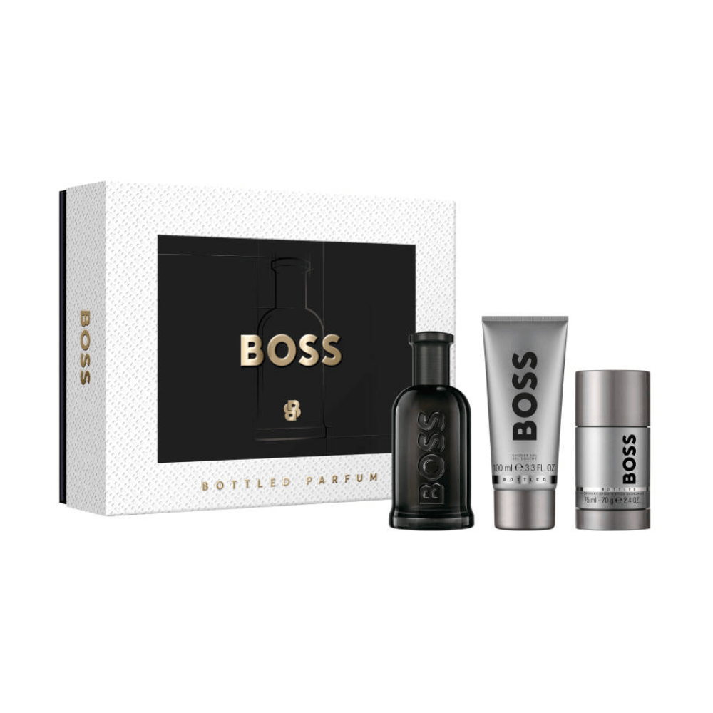 2026 New Arrival Hugo Boss Bottled Men's Gift Set (100ml Parfum + 100ml Shower Gel + 70g Deodorant Stick)