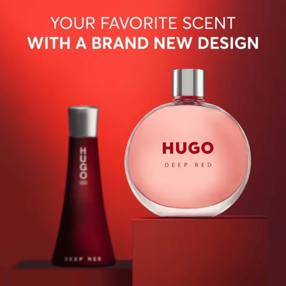 2026 New Arrival Hugo Boss Deep Red Eau de Parfum Women's Perfume Spray (30ml, 50ml, 75ml, 90ml)