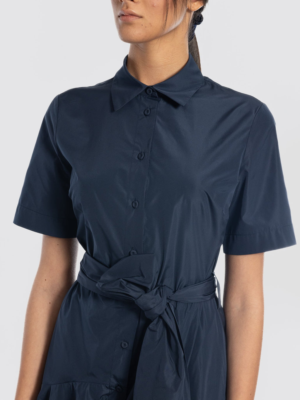 2026 New Arrival Abito Lungo in Taffet Blu