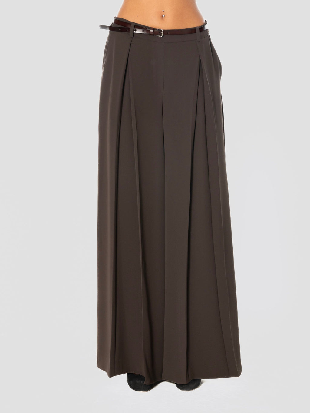 2026 New Arrival Pantaloni a Palazzo con Elastico in Vita Testa di Moro
