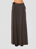 2026 New Arrival Pantaloni a Palazzo con Elastico in Vita Testa di Moro