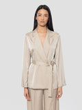 2026 New Arrival Giacca Doppiopetto in Twill Beige