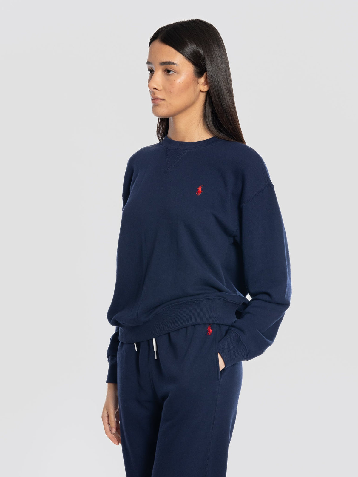 2026 New Arrival Felpa Girocollo Leggera Blu