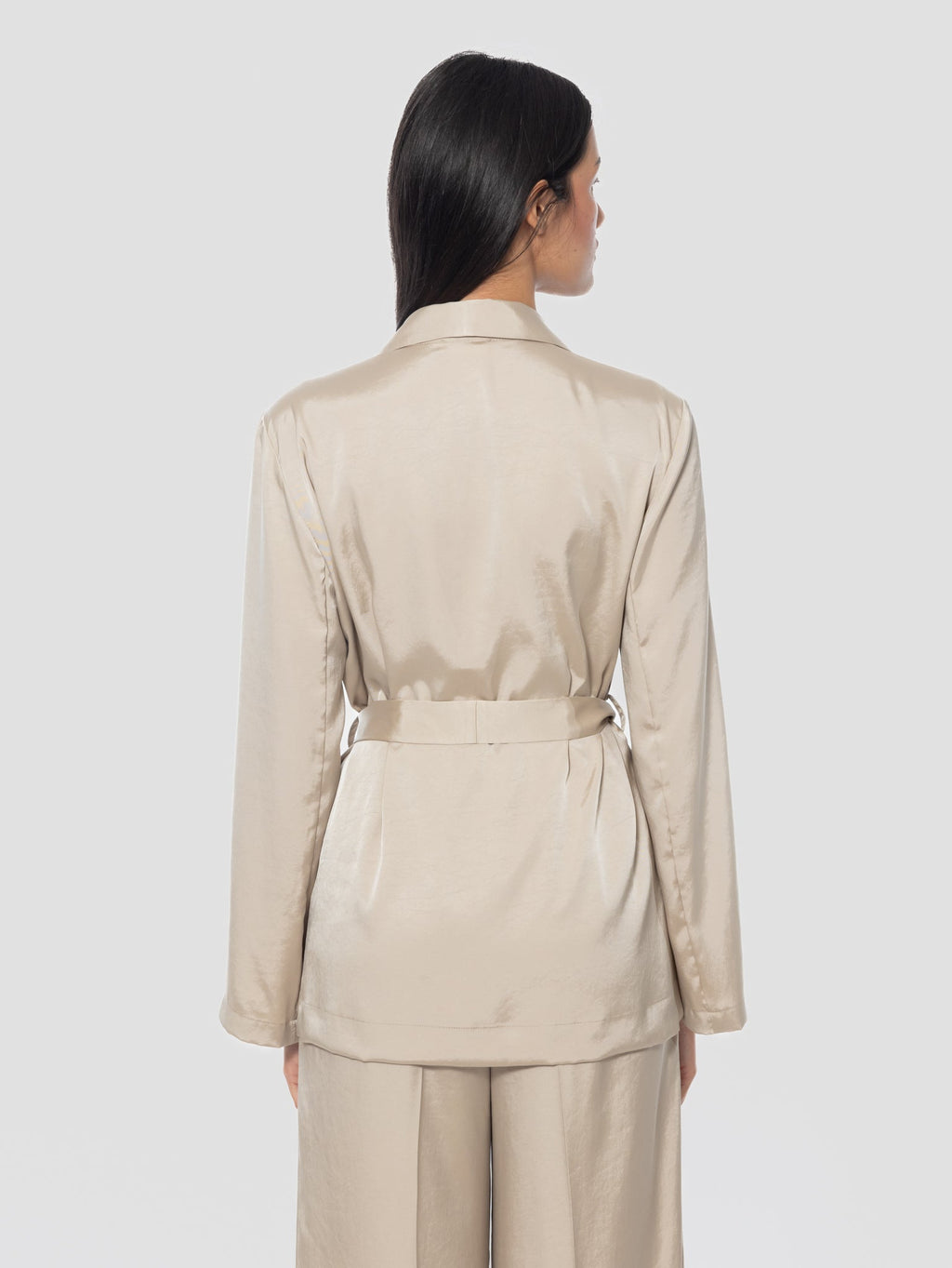 2026 New Arrival Giacca Doppiopetto in Twill Beige