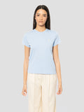 2026 New Arrival T-shirt Girocollo in Cotone Celeste