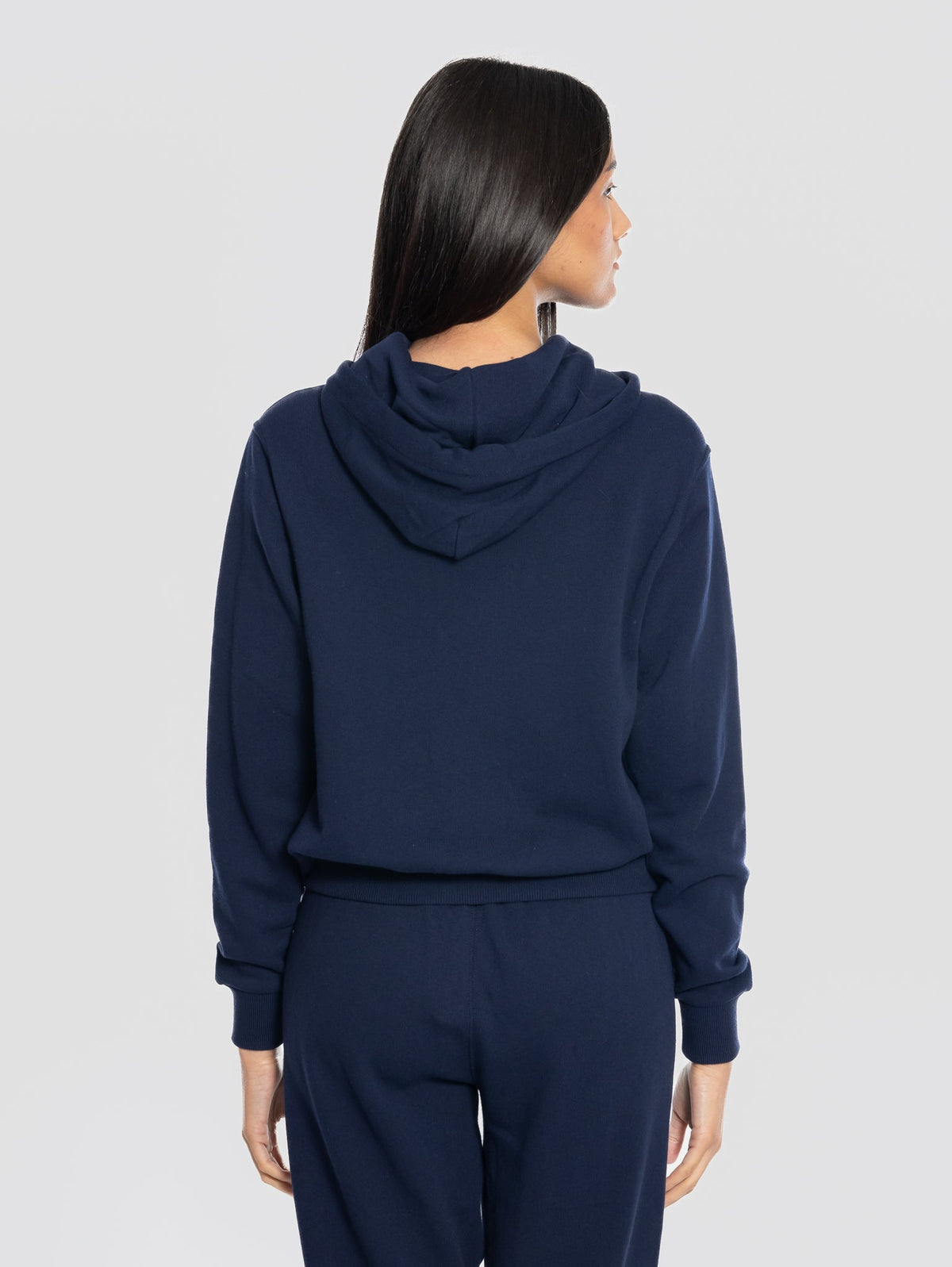 2026 New Arrival Felpa con Cappuccio Full Zip Blu