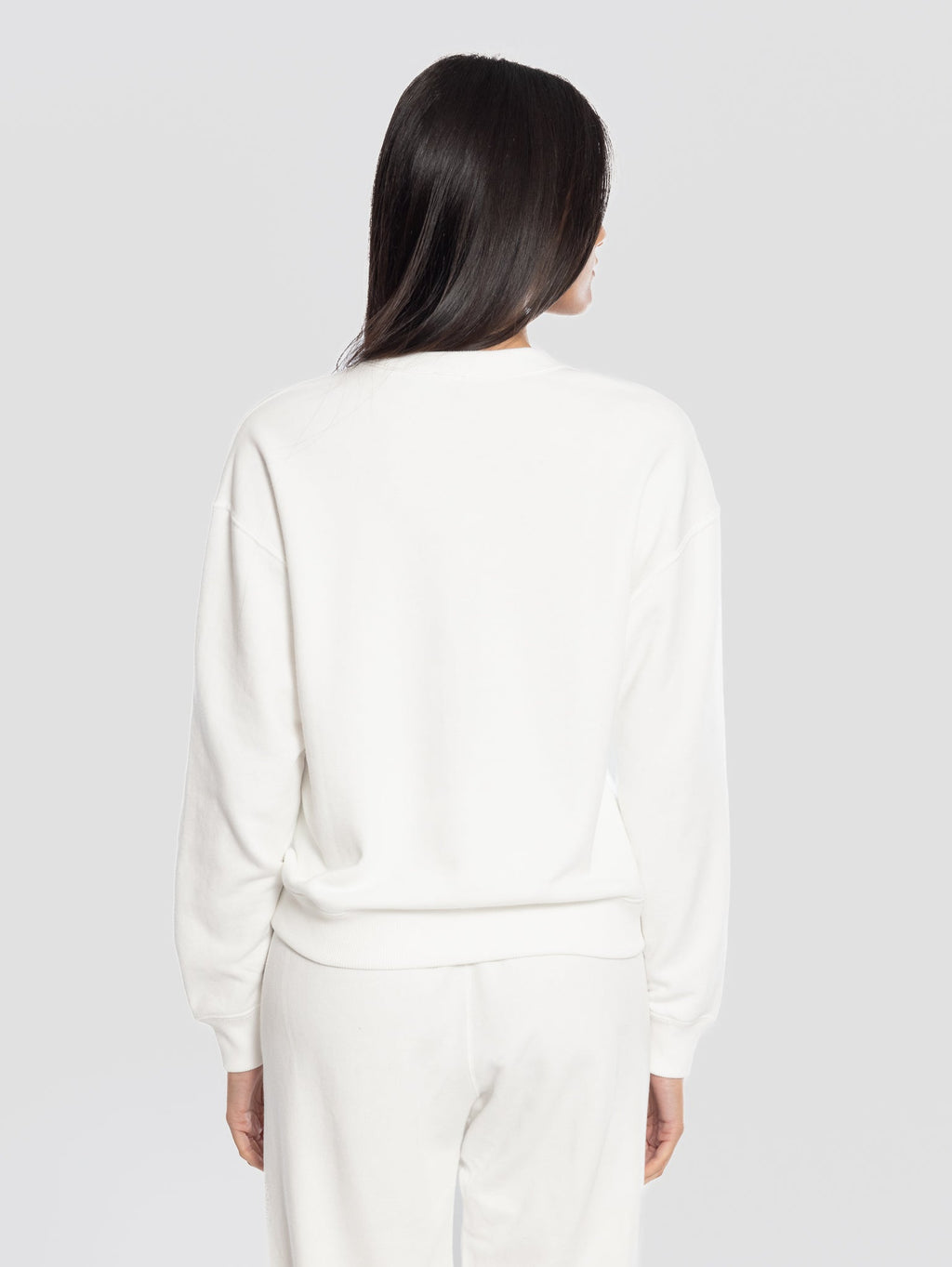 2026 New Arrival Felpa Girocollo Leggera Bianco