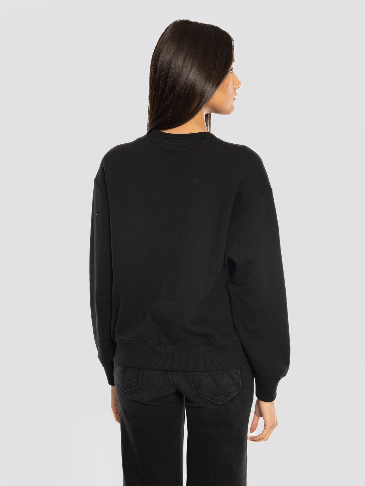 2026 New Arrival Felpa Girocollo Leggera Nero
