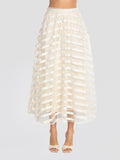 2026 New Arrival Gonna in Tulle Ricamato Sabbia