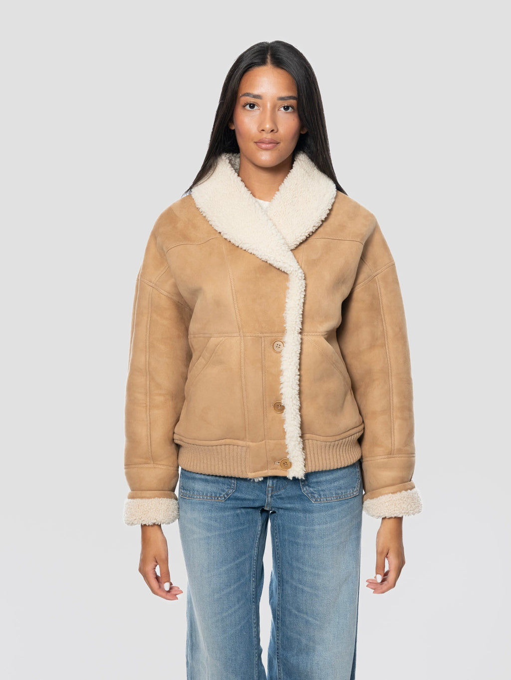2026 New Arrival Bomber in Montone Visone