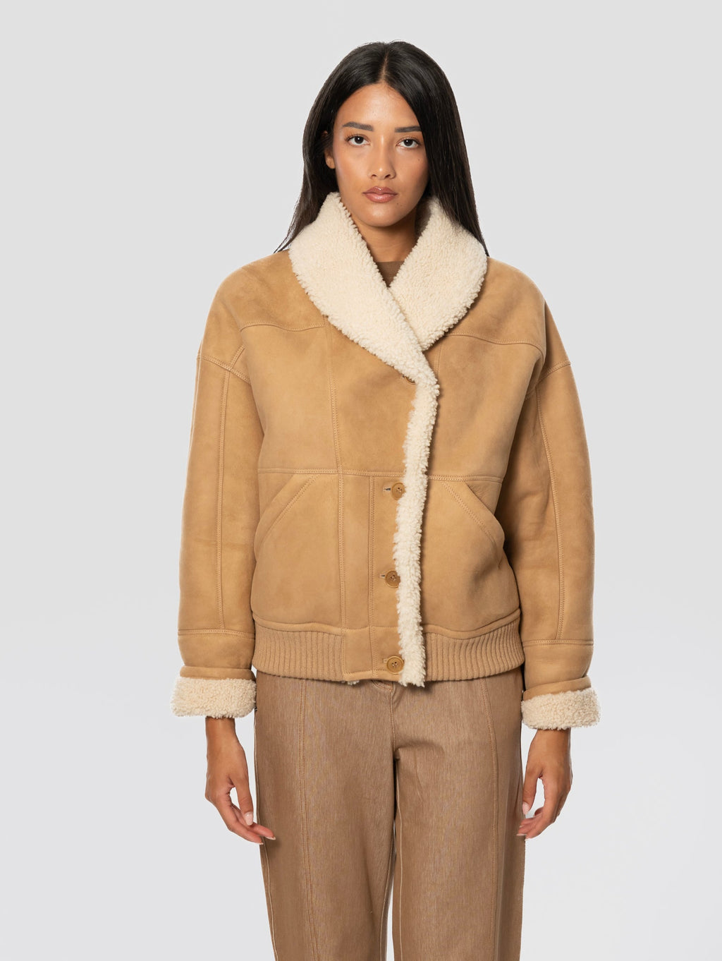 2026 New Arrival Bomber in Montone Visone
