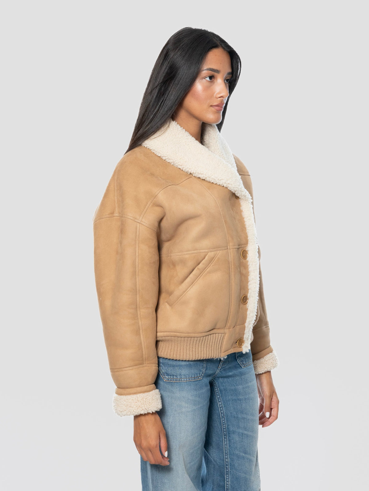 2026 New Arrival Bomber in Montone Visone