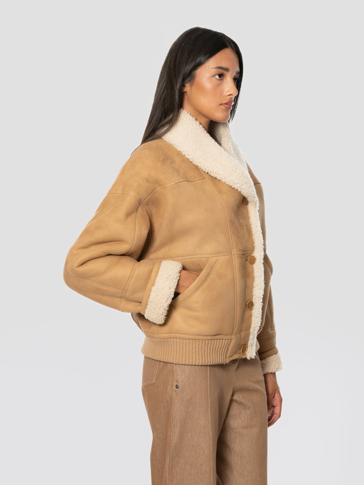 2026 New Arrival Bomber in Montone Visone