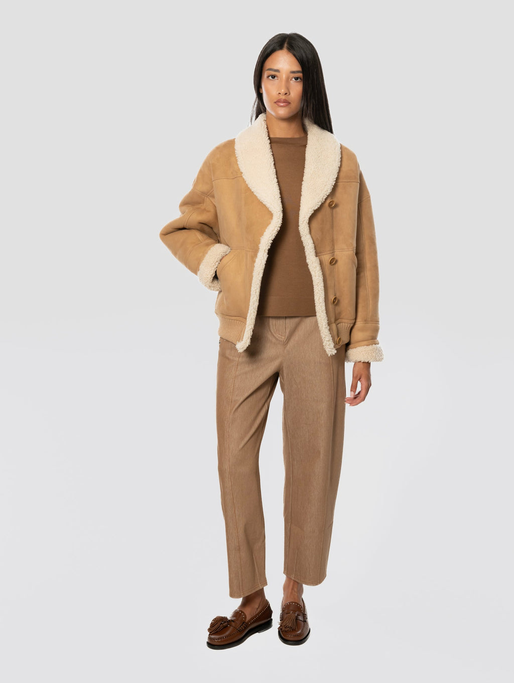 2026 New Arrival Bomber in Montone Visone