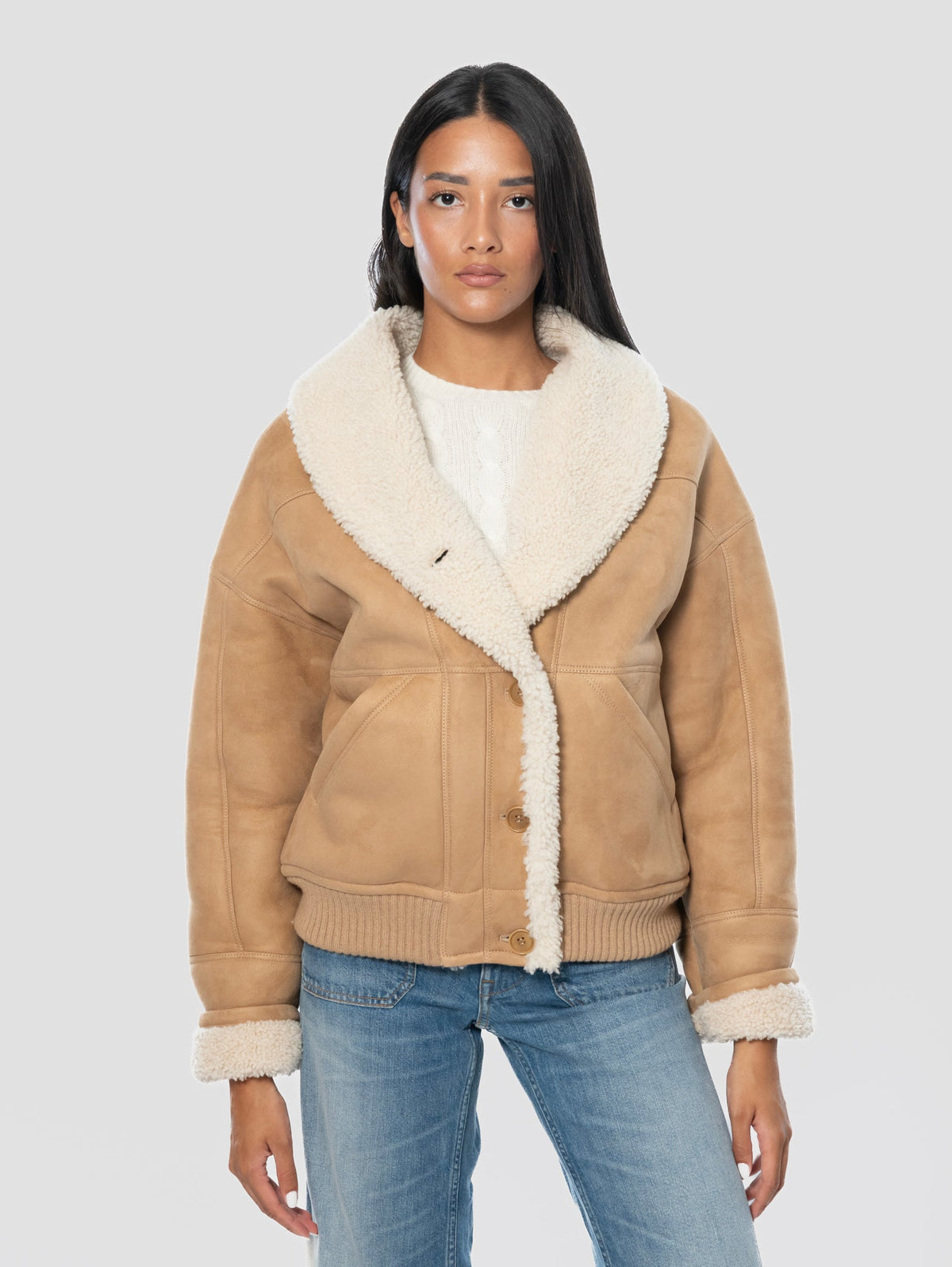 2026 New Arrival Bomber in Montone Visone