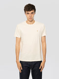 2026 New Arrival T-shirt Girocollo Custom Slim Fit Crema