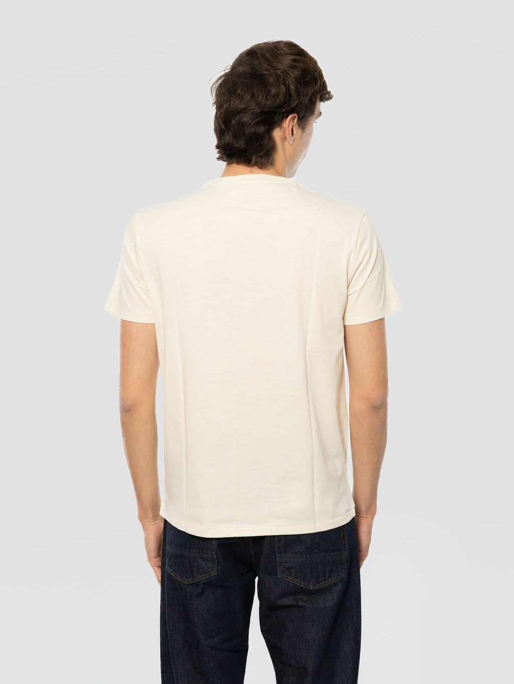 2026 New Arrival T-shirt Girocollo Custom Slim Fit Crema