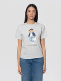 2026 New Arrival T-shirt Girocollo con Polo Bear Grigio