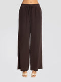 2026 New Arrival Pantaloni in Crepe de Chine in Seta Testa di Moro