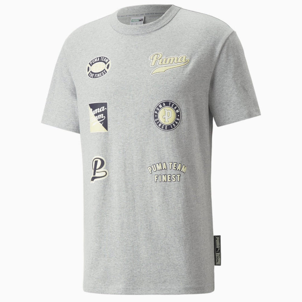 Top Seller Puma TEAM STATEMENT TEE Men’s - LIGHT GRAY  HEATHER