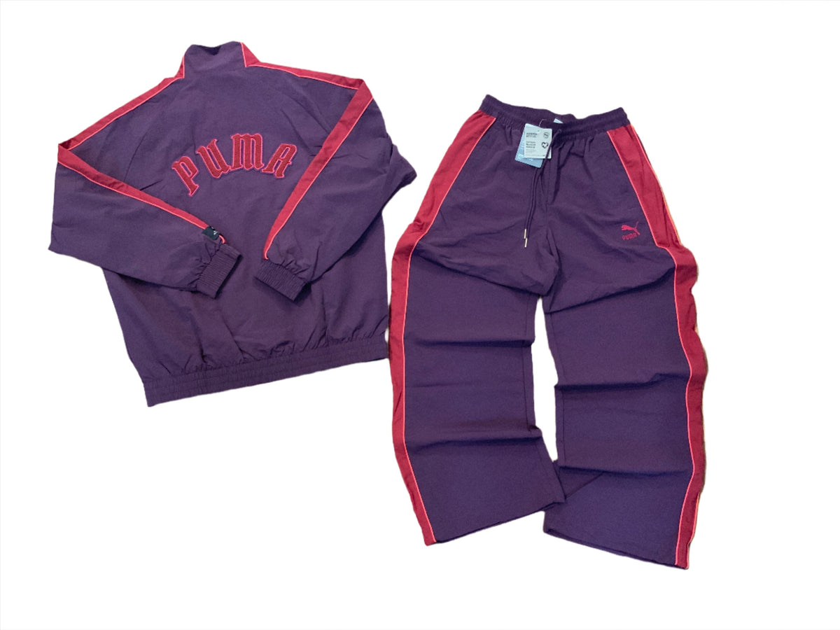Top Seller Puma  T7 PLAY PARIS WINDBREAKER SUIT Men’s -MIDNIGHT PLUM