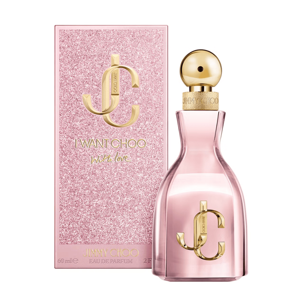 2026 New Arrival Jimmy Choo I Want Choo With Love Eau de Parfum Women's Perfume Spray (40ml, 60ml, 100ml)