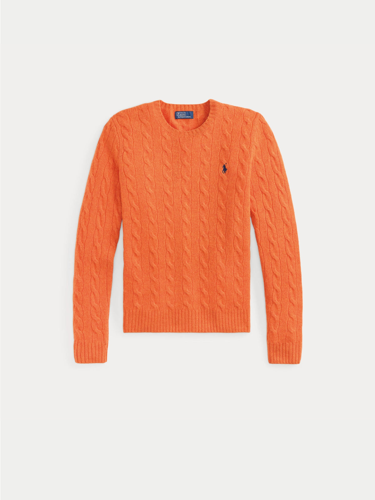 2026 New Arrival Maglia a Trecce in Misto Cashmere Arancio