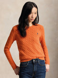 2026 New Arrival Maglia a Trecce in Misto Cashmere Arancio
