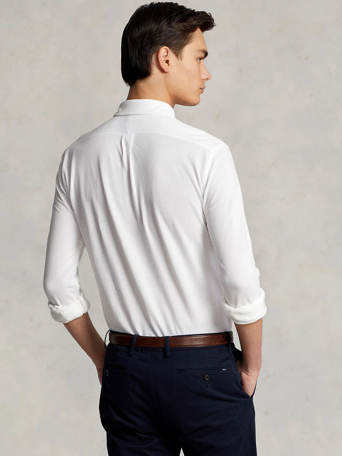 2026 New Arrival Camicia in Piqué di Cotone Bianco