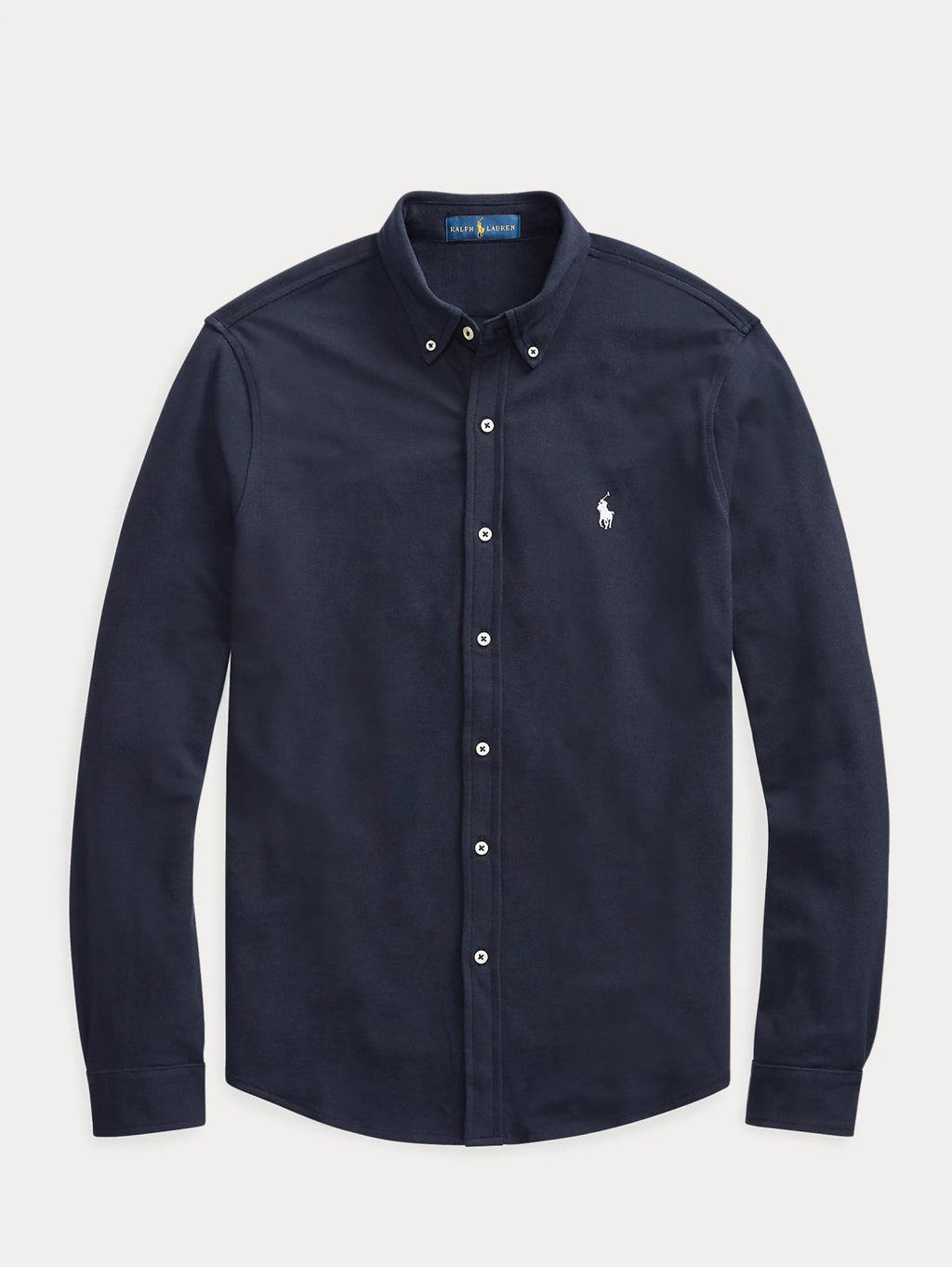 2026 New Arrival Camicia in Piqué di Cotone Blu