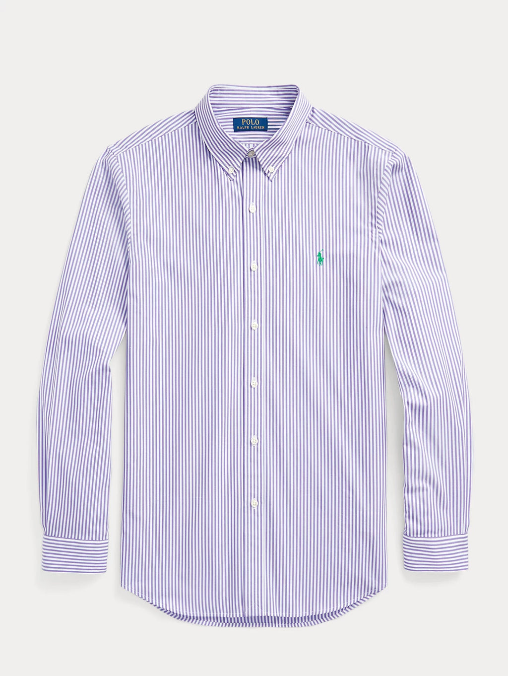 2026 New Arrival Camicia in Popeline Elasticizzato a Righe Lavanda/Bianco