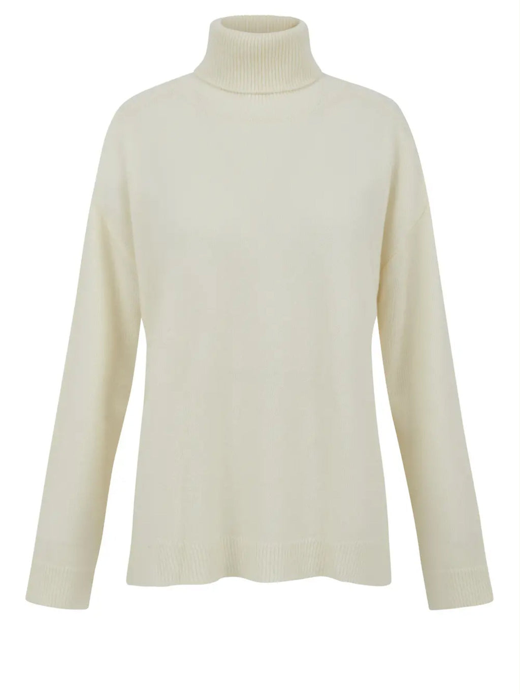 2026 New Arrival Maglia Collo Alto in Lana Panna