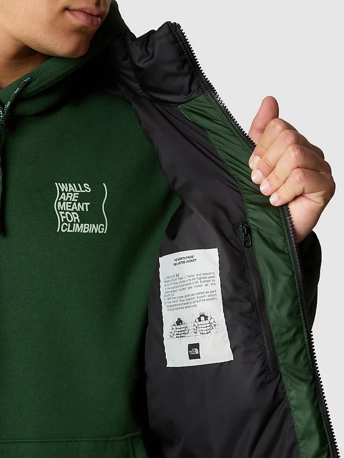 2026 New Arrival Giaccone Corto Trapuntato in Piuma Lhotse Verde/Nero