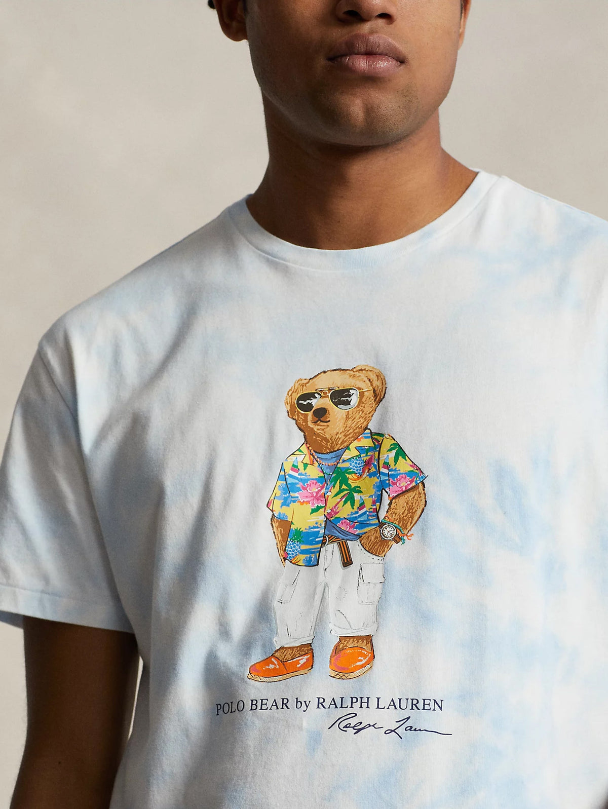 2026 New Arrival T-shirt Polo Bear Tie Dye Blu