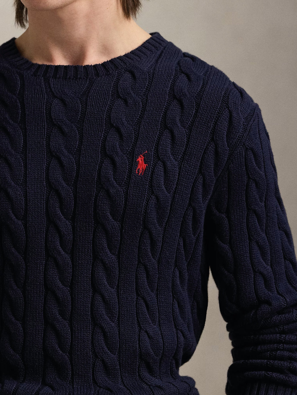 2026 New Arrival Maglia in Cotone a Trecce Blu
