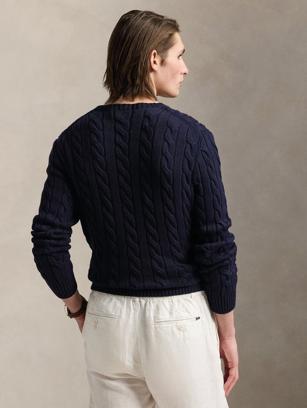 2026 New Arrival Maglia in Cotone a Trecce Blu