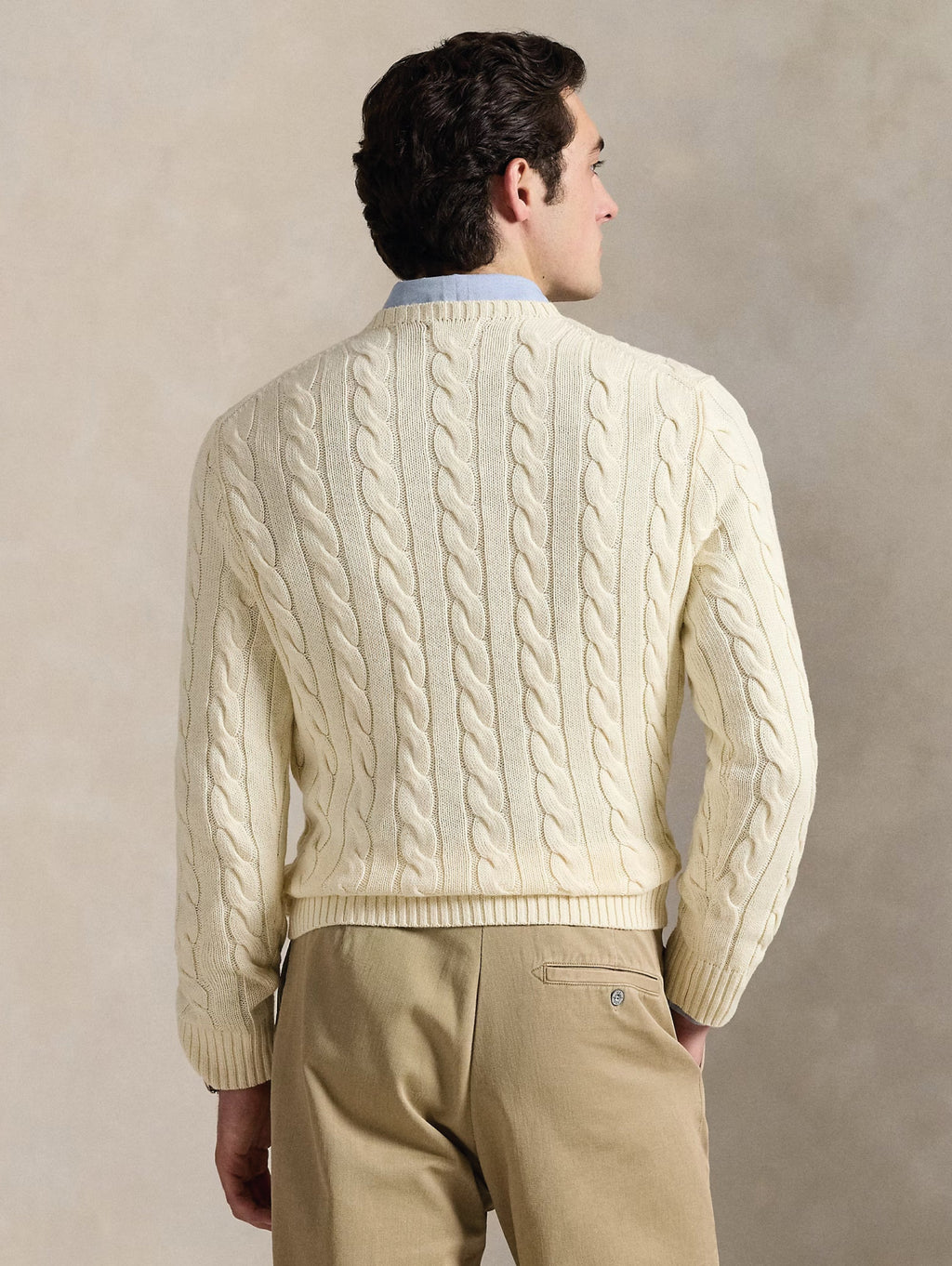 2026 New Arrival Maglia a Trecce in Cotone Crema