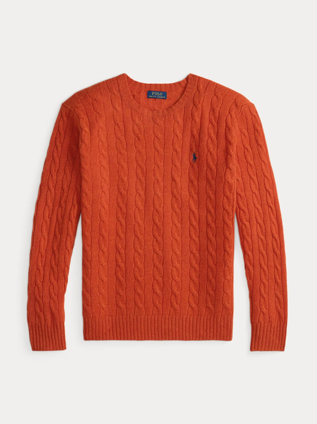 2026 New Arrival Maglia Girocollo in Misto Cashmere Arancione