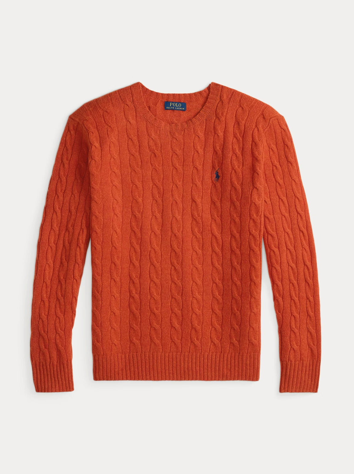2026 New Arrival Maglia Girocollo in Misto Cashmere Arancione