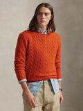 2026 New Arrival Maglia Girocollo in Misto Cashmere Arancione