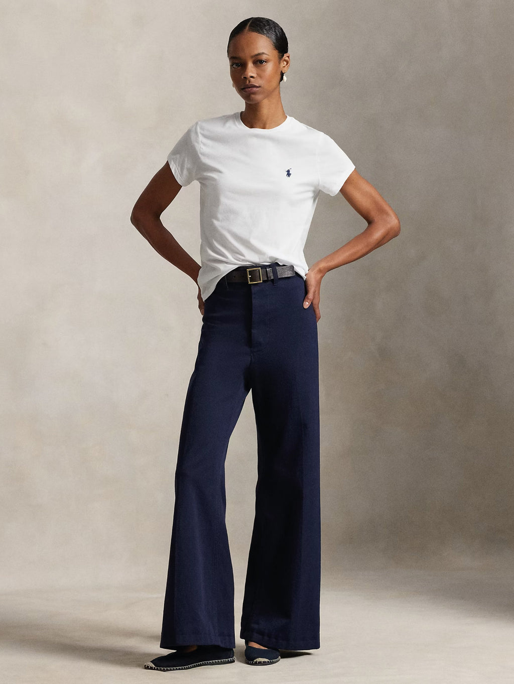 2026 New Arrival T-shirt Girocollo in Cotone Bianco