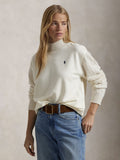2026 New Arrival Felpa con Collo Alto Crema