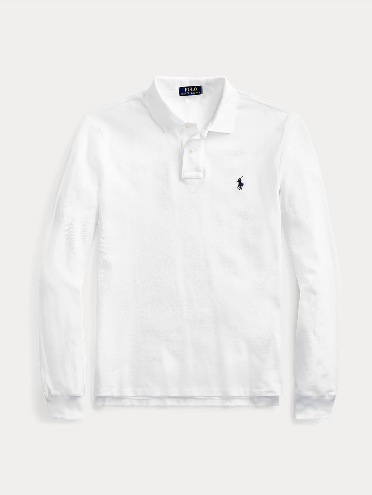 2026 New Arrival Polo Slim Fit Manica Lunga Bianco